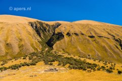 Shape of map of Peru in mountain Shape of map of Peru in mountain near Laguna Querococha