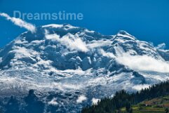 Snow on top of Huascaran, Huaraz, Peru Eternal snow on top of Huascaran, Huaraz, Peru. Highest mountain of Peru