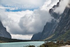 384260277_3595 Clouds above Chinan Cocha, female lake Llanganuco, Huaraz, Peru