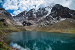 Mountains at Punta Olimpica, Andes, Huaraz, Peru Mountains and lake at Punta Olimpica, Andes, Huaraz, Peru