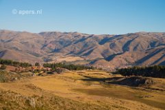 Cuzco in valley of mountain landscape Cuzco in valley of mountain landscape, Peru