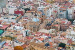 Center of Alicante in Spain Co-cathedral of Saint Nicolas of Bari in the center of Alicante in Spain