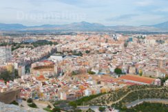 Bird's-eye view of West-Alicante Bird's-eye view of West-Alicante with Plaza de Toros