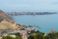 View on Cape de l'Horta in Alicante View on Cape de l'Horta from Castle Santa Barbara, Alicante