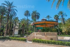 Amphitheater and Pigeon Tower in Elx Amphitheater and Pigeon Tower in Municipal Parc in Elx, Spain