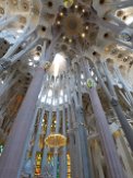 Light in La Sagrada Familia Light above altar in La Sagrada Familia