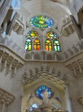 Windows in La Sagrada Familia Colorful light of windows of La Sagrada Familia, Barcelona