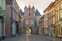 Prison gate from Lievevrouwenstraat, Bergen op Zoom Prison gate from Lievevrouwenstraat during sunset, Bergen op Zoom, the Netherlands