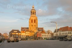 Saint Gertrude church in Bergen op Zoom Saint Gertrude church in Bergen op Zoom during sunset, the Netherlands