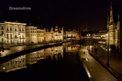 Ghent, Belgium by night Center of Ghent, Belgium by night