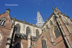 Bavo Church in Haarlem Medieval Bavo Church in center of Haarlem