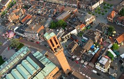 City Hall Hengelo Aerial view City Hall of Hengelo