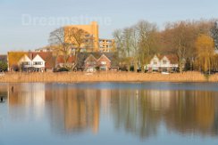 Pond Tuindorpbad in center of Hengelo Pond Tuindorpbad in center of Hengelo, the Netherlands