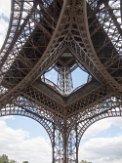 Eiffel Tower from the side Eiffel Tower in Paris from the side