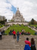 Tourists visiting the Sacre Coeur in Montmartre Tourists visiting the Sacre Coeur in Montmartre, Paris