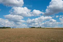 Fields around Tubbergen, the Netherlands, Fields around Tubbergen, the Netherlands, after a dry summer with beautiful white clouds with a blue sky