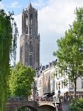 Dom Tower in Utrecht Dom Tower in Utrecht: view from canal