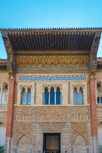 Entrance Royal Alcazar of Sevilla Entrance Royal Alcazar of Sevilla, Andalusia, Spain