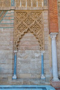 Decoration wall Royal Alcazar of Sevilla Decoration wall Royal Alcazar of Sevilla, Andalusia, Spain